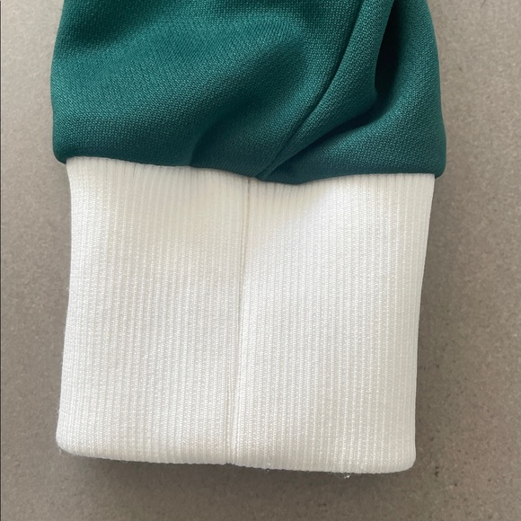 Tibi Forest Green and White Zip-Up Jacket - Picture 8 of 17